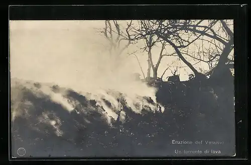 AK Eruzione del Vesuvio, Un torrente di lava