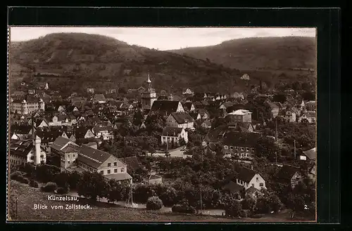 AK Künzelsau, Blick vom Zollstock