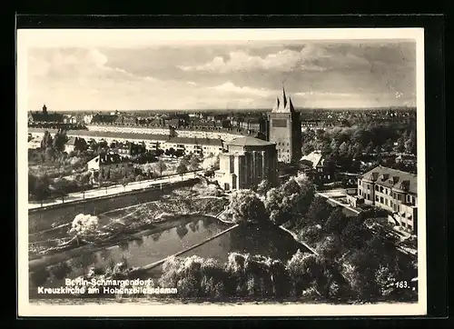 AK Berlin-Schmargendorf, Kreuzkirche am Hohenzollerndamm