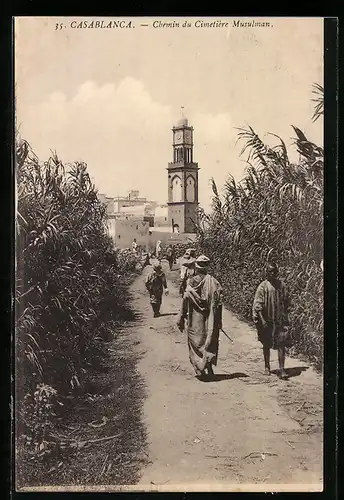 AK Casablanca, Chemin du Cimetière Musulman