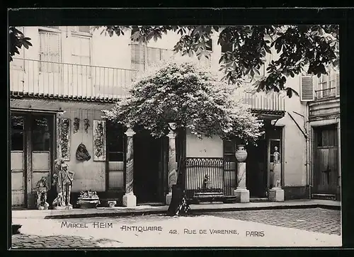 AK Paris, Antiquaire Marcel Heim, rue de Varenne 42