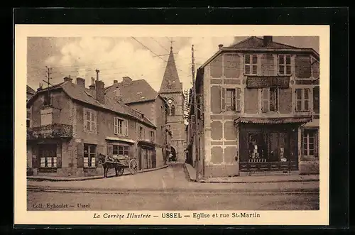 AK Ussel, Eglise et rue St-Martin