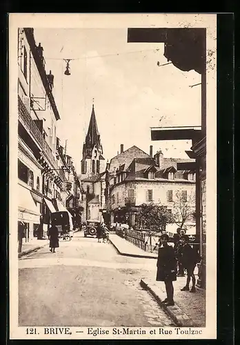 AK Brive, Eglise St-Martin et Rue Toulzac