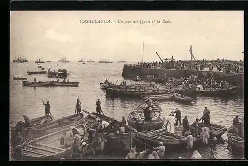 AK Casablanca, Un coin des Quais et la Rade