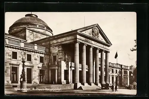 AK Wiesbaden, Kurhaus-Hauptportal