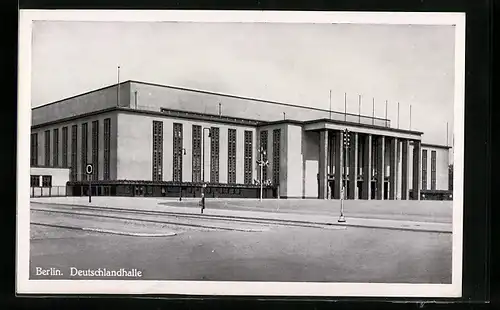 AK Berlin-Charlottenburg, Deutschlandhalle am Messedamm