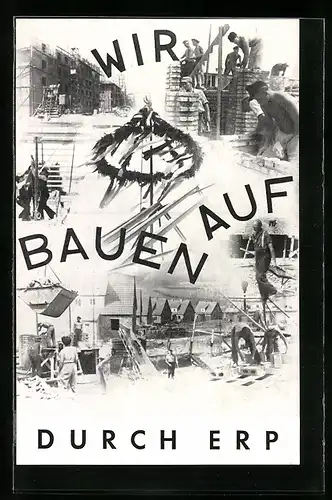 AK Wohnungsbau durch ERP (Marshallplan)-Mittel im Jahr 1950