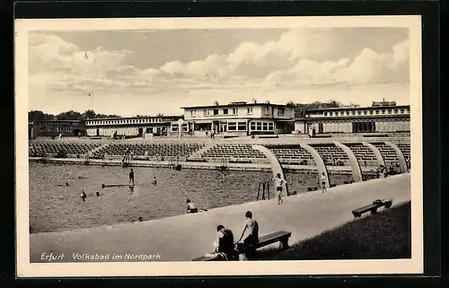 AK Erfurt, Volksbad im Nordpark