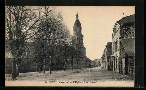 AK Ernée, L`Eglise, Vue de côté