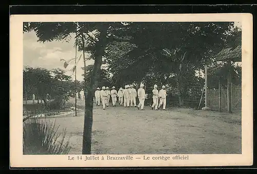 AK Brazzaville, Le 14 Juillet, Le cortège officiel