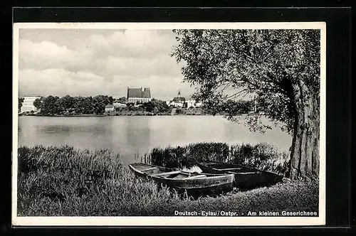 AK Eylau /Ostpr., Am kleinen Geserichsee