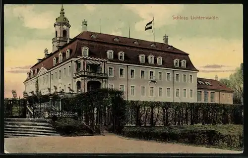 AK Lichtenwalde im Zschopautal, Blick zum Schloss