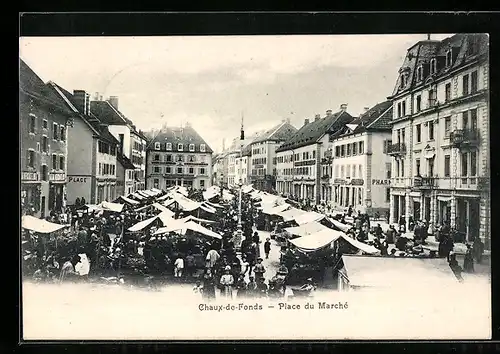 AK Chaux-de-Fonds, Place du Marche