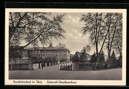 AK Neudietendorf i. Thür., Am Erdmuth-Dorotheenhaus