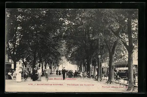 AK Bagnères-de-Bigorre, Promenade des Coustous