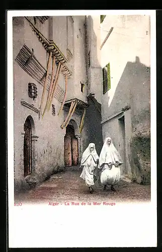 AK Alger, La Rue de la Mer Rouge