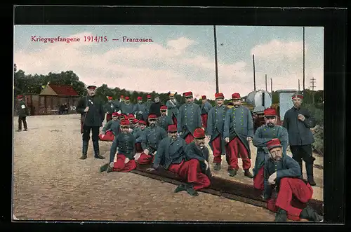 AK Kriegsgefangene 1914 /15 - Franzosen