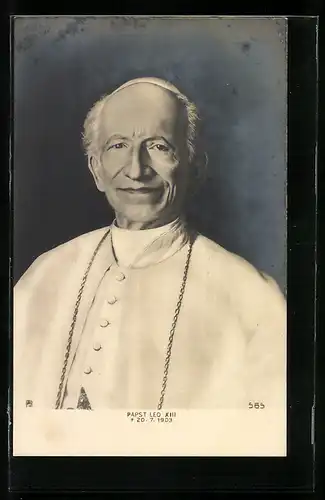 AK Porträt Papst Leo XIII.