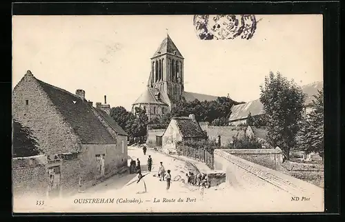 AK Ouistreham, La Route du Port