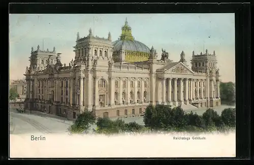 AK Berlin-Tiergarten, Reichstagsgebäude