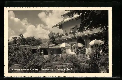 AK Breitenwang-Reutte, Gasthof Pension Ernberg, Garten