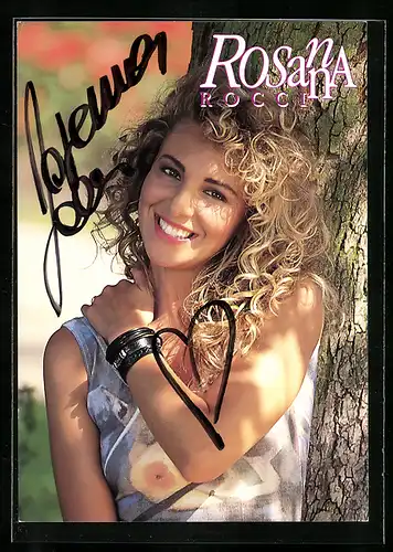 AK Musikerin Rosanna Rocci, mit original Autograph