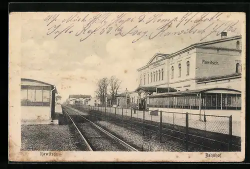 AK Rawitsch, Partie am Bahnhof