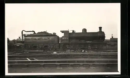 Foto-AK Lokomotive der englischen Eisenbahngesellschaft LNER mit Kennung 3179