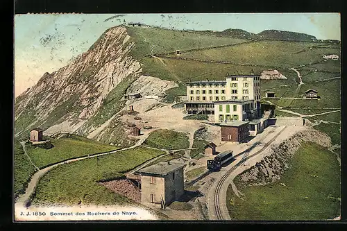 AK Rochers de Naye, Sommet des Rochers de Naye, Bergbahn