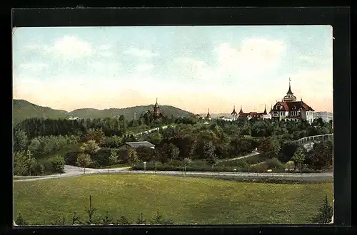 AK Gremsmühlen, Blick auf die Grünanlagen und den Ort