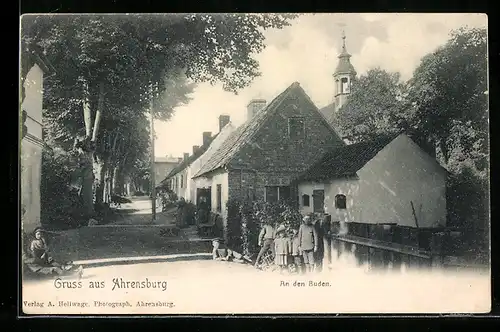 AK Ahrensburg, Strassenpartie an den Buden