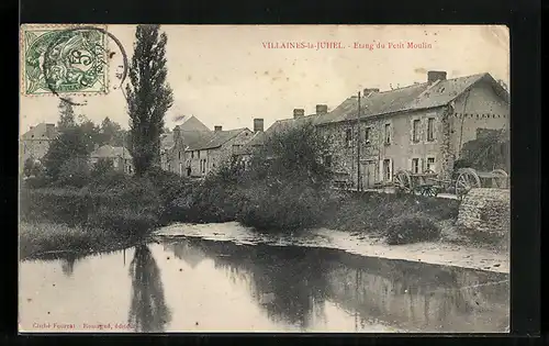 AK Villaines-la-Juhel, Etang du Petit Moulin