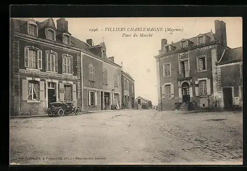 AK Villiers-Charlemagne, Place du Marche