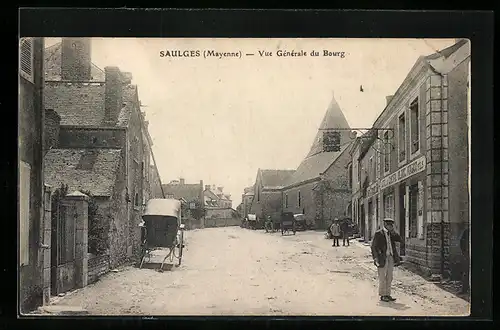 AK Saulges, Vue Generale du Bourg