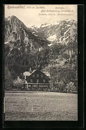 AK Ramsau am Dachstein, Blick zum Ramsauhof