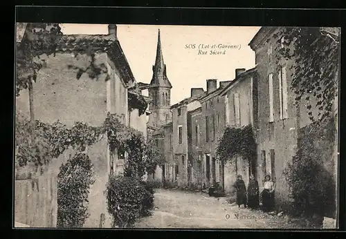 AK Sos, Rue Sicard, Strassenpartie