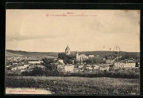 AK Vic-Fezensac, Vue Générale de l`Ouest