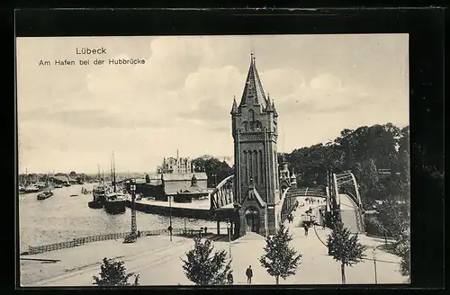 AK Lübeck, Am Hafen bei der Hubbrücke