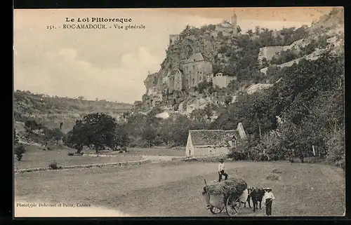 AK Rocamadour, Vue générale