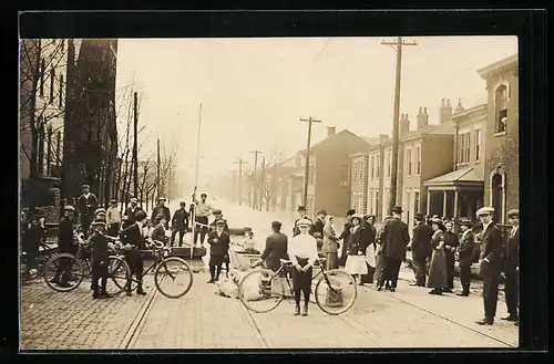 Foto-AK Newport, KY, Flood 1913, Hochwasser