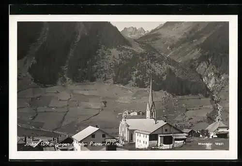 AK Ischgl /Paznauntal, Ortsansicht mit Kirche