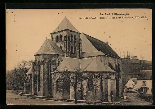AK Le Vigan, Eglise, Monument historique, XIIe siècle