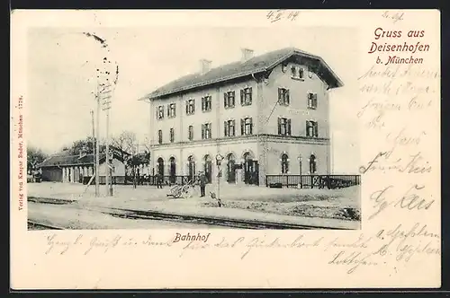 AK Deisenhofen bei München, Bahnhof