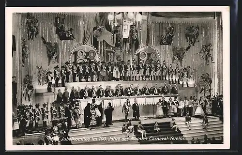 AK Mainz, Das Jubelkomitee im 100. Jahre des Mainzer Karneval-Vereins 1838-1938