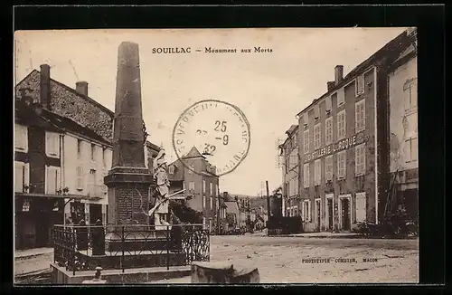 AK Souillac, Monument aux Morts