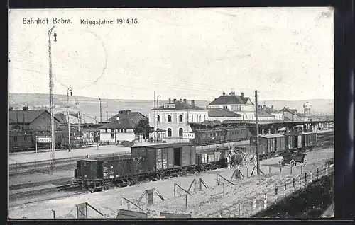 AK Bebra, Bahnhof in den Kriegsjahren 1914 /16