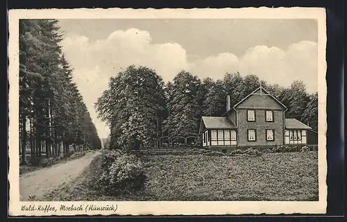 AK Morbach / Hunsrück, Blick auf Wald-Cafe