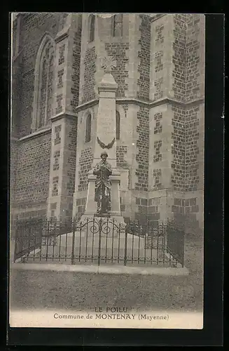 AK Montenay, Monument Le Poilu