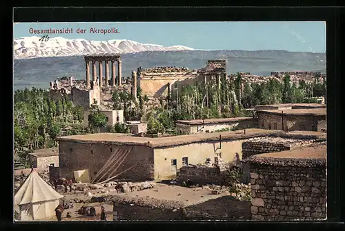 AK Baalbeck, Gesamtansicht der Akropolis