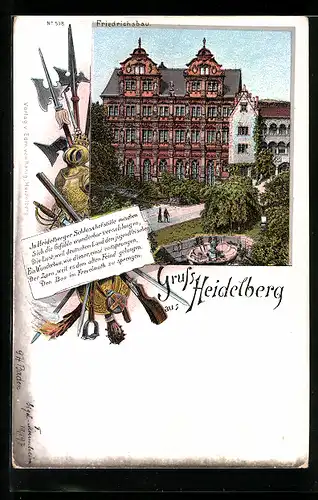 Lithographie Heidelberg, Friedrichsbau